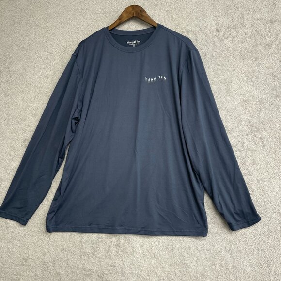 Hang Ten Men's XL Long Sleeve UV Protection UPF 50 Crew neck Shirt - Picture 2 of 6